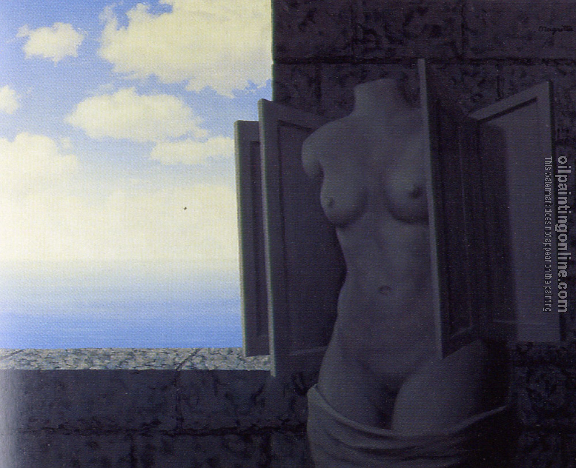 Magritte, Rene - the flying statue